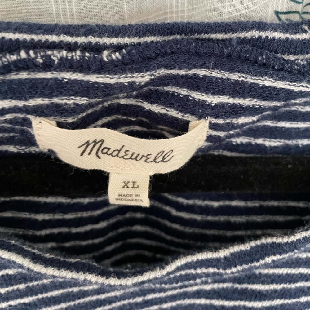 Madewell striped pullover shirt